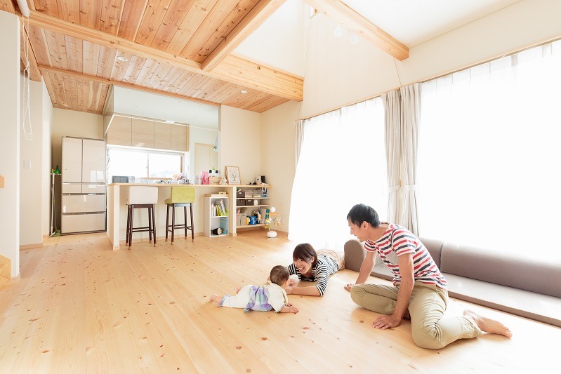 赤ちゃんがのびのび育つ家 施工事例 土間のある家の福工房 静岡 愛知 神奈川 埼玉の住宅会社